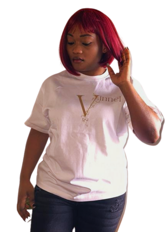 Gold signature 100% cotton  heavyweight oversize tshirt