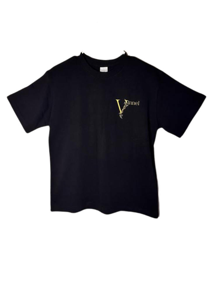 Gold signature 100% cotton  heavyweight oversize tshirt